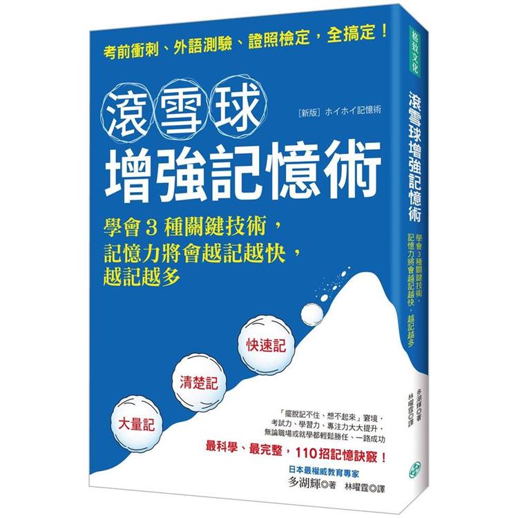 滾雪球增強記憶術：學會3種關鍵技術，記憶力將會越記越快，越記越多 | 拾書所