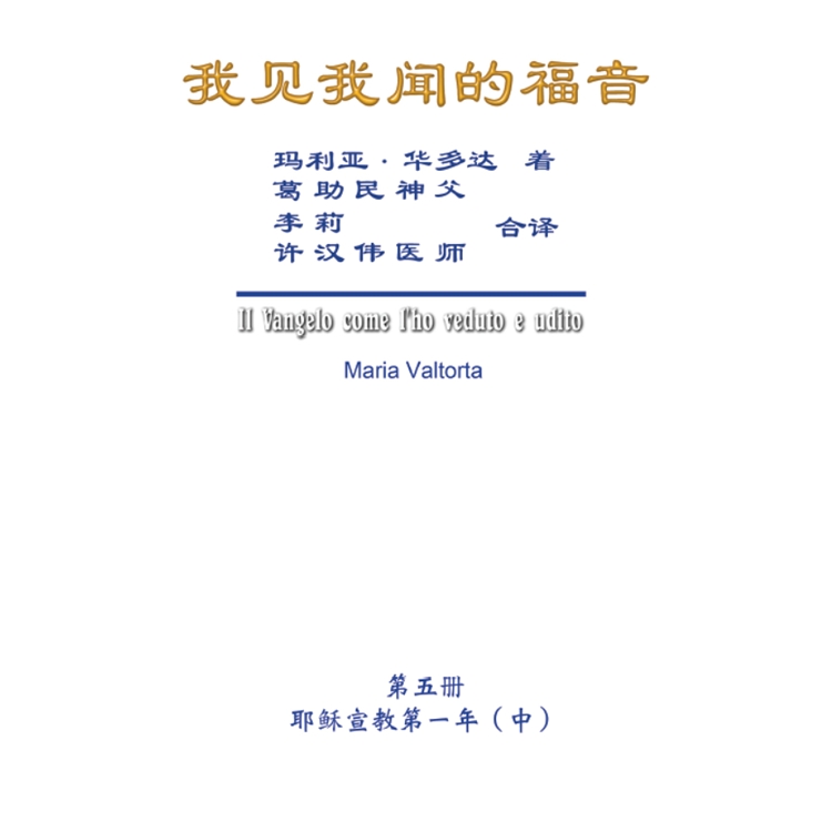 我見我聞的福音（第五冊：耶穌宣教第一年（中））簡體中文版 | 拾書所