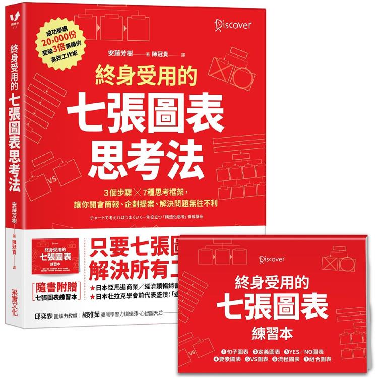 終身受用的七張圖表思考法：3個步驟╳7種思考框架，讓你開會簡報、企劃提案、解決問題無往不利【隨書送：七張圖表練習本】