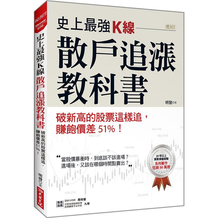 史上最強K線，散戶追漲教科書：破新高的股票這樣追，賺飽價差51%！