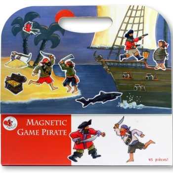 比利時 Egmont Toys 艾格蒙繪本風遊戲磁貼書：海盜船冒險故事