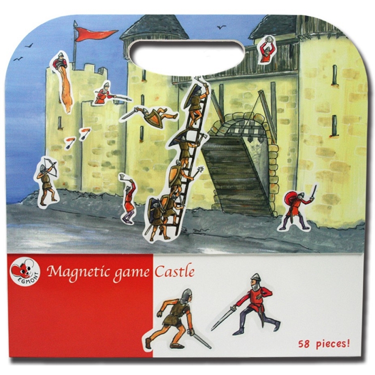 比利時 Egmont Toys 艾格蒙繪本風遊戲磁貼書：守護快樂堡 | 拾書所