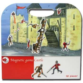 比利時 Egmont Toys 艾格蒙繪本風遊戲磁貼書：守護快樂堡
