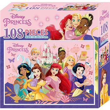 迪士尼公主 108片盒裝拼圖（B）