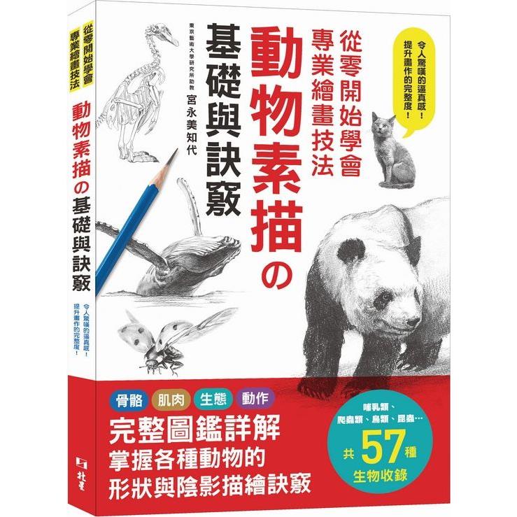 從零開始學會專業繪畫技法 : 動物素描の基礎與訣竅