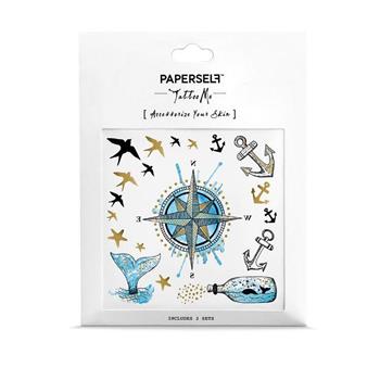 Paperself紋身貼紙-海洋探險 Nautical