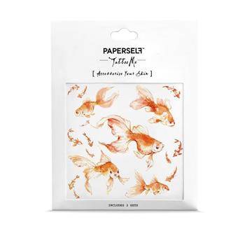 Paperself紋身貼紙-水墨金魚 Goldfish2