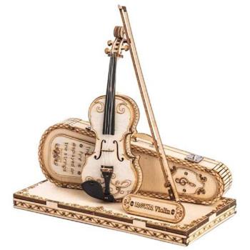 Robotime立體木製組裝模型 3D立體拼圖TG604-小提琴