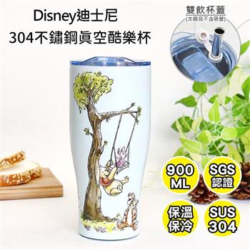 【DISNEY】迪士尼 不鏽鋼真空酷樂杯-維尼盪秋千DS-7906WNB