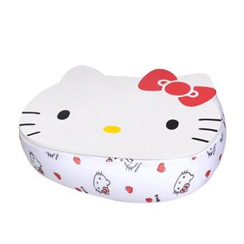 Hello Kitty 多功能造型靠枕桌-紅