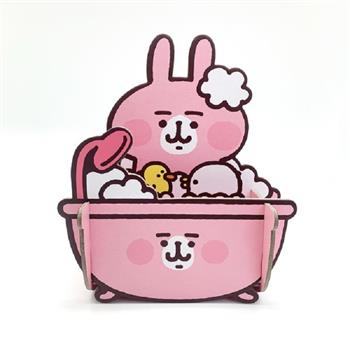 卡娜赫拉的小動物置物架-粉紅兔兔浴缸