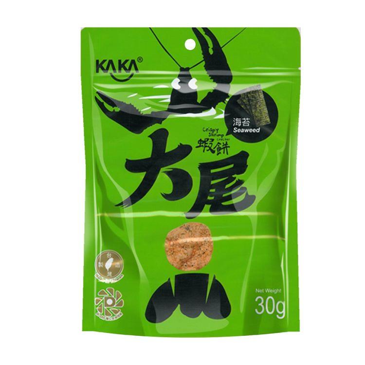KAKA 大尾醬燒蝦餅 30g 海苔 - 蝦餅-海苔
