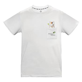 夏目友人帳-刺繡口袋T-shirt(幸運草)-S