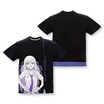 拉鍊T-shirt(海夢+雫)-戀上換裝娃娃XL