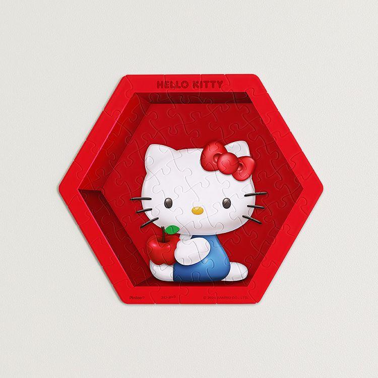 六角壁磚拼圖 - Hello Kitty系列 - 收藏櫃 - 凱蒂公仔 - 凱蒂