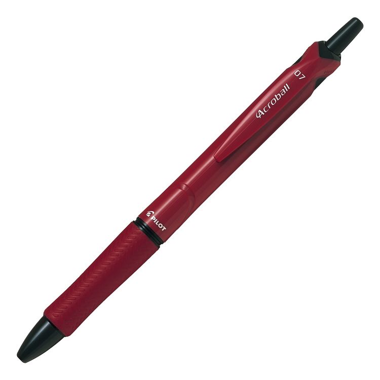 PILOT百樂 Acroball輕油筆M系列0.7-酒紅色（黑芯） - 酒紅桿0.7
