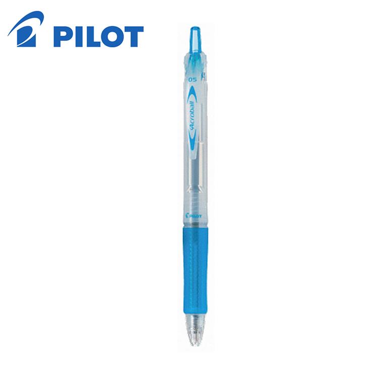 PILOT百樂 Acroball輕油筆0.5 螢光藍（藍芯） - 螢光藍0.5
