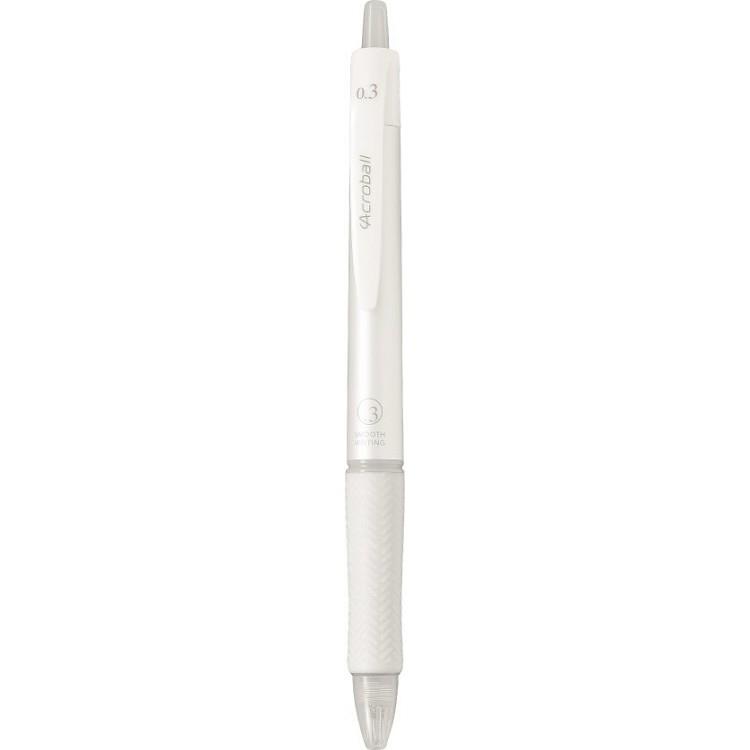 PILOT百樂 Acroball輕油筆T系列0.3-白（藍芯） - 白0.3