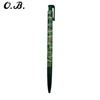 O.B.#12F迷彩桿原子筆0.7 迷彩綠(藍芯)