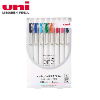 UNI三菱 UNI BALL-ONE鋼珠筆0.38八色組