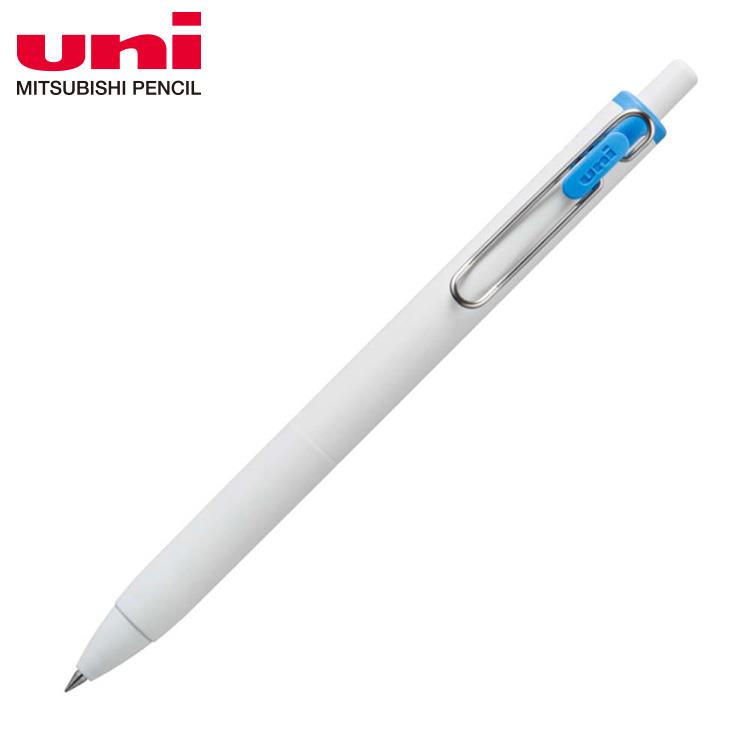 UNI三菱 UNI BALL-ONE鋼珠筆0.38 淺藍 - 淺藍0.38