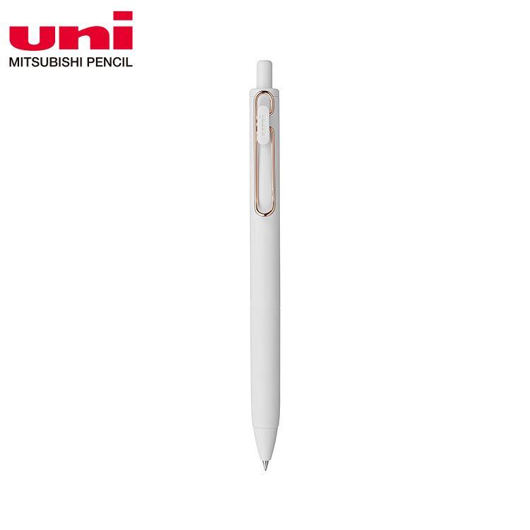 UNI-BALL ONE限定玫瑰金夾鋼珠筆0.5白桿黑 - 0.5白桿黑