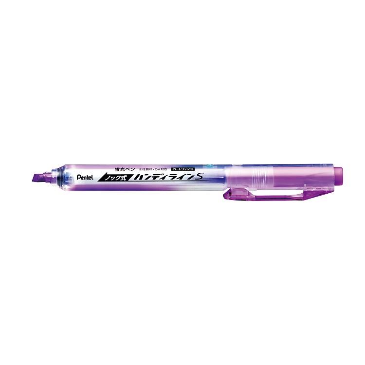 Pentel 飛龍  SXNS15按壓式自動螢光筆-紫 - 紫