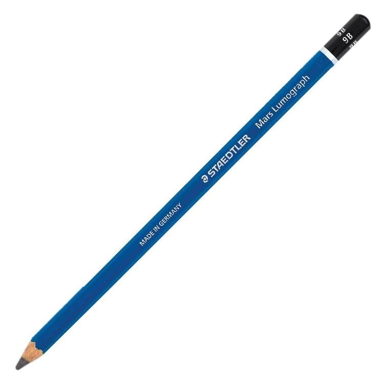 【STAEDTLER 施德樓】100頂級藍桿鉛筆-9B