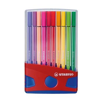 STABILO思筆樂Pen 68樂朋68彩色筆/ 展開式膠盒/ 20色