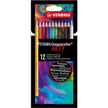 STABILO思筆樂aquacolor ARTY水彩樂水溶性色鉛筆/ 12 色
