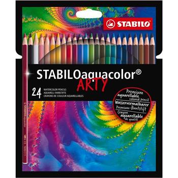 STABILO思筆樂aquacolor ARTY水彩樂水溶性色鉛筆/ 24 色