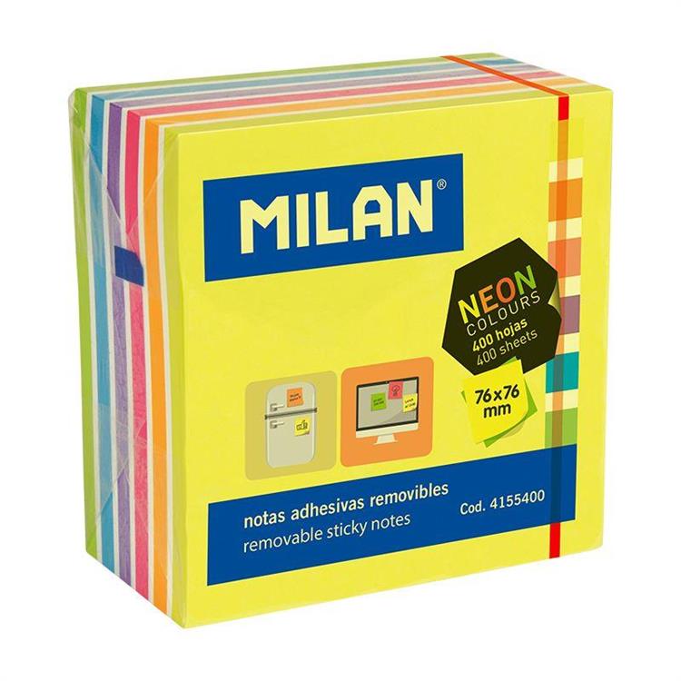 MILAN 霓虹便利貼(7色)-76mm-400張