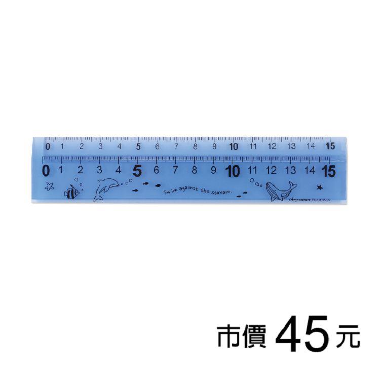 伸縮滑軌尺/15cm-海洋