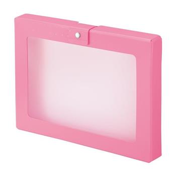 【LIHIT】CUBE FIZZ A4手提置物盒-粉紅色