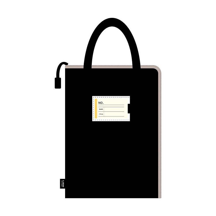 (特價) 簡單生活-A4直式手提文件袋(黑色) - 黑色