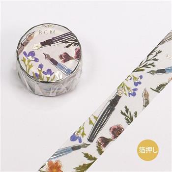 【BGM】和紙膠帶金箔女子文具系列－鋼筆