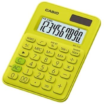 CASIO迷你馬卡龍計算機-黃綠