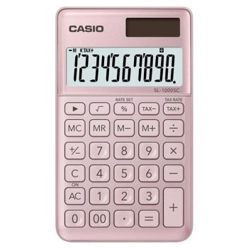 CASIO口袋時尚計算機-粉紅
