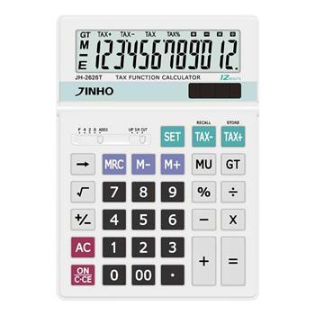 JINHO 京禾12位元螢幕可調稅率計算機 JH-2626T (銀)