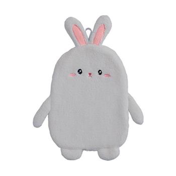 簡單生活-兔子造型擦手巾(灰)