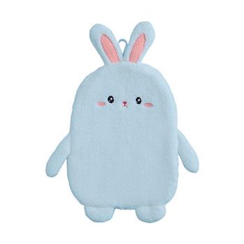 簡單生活-兔子造型擦手巾(藍)