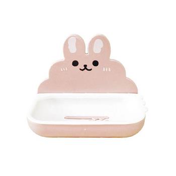 (特價)簡單生活-兔子肥皂盤(粉)