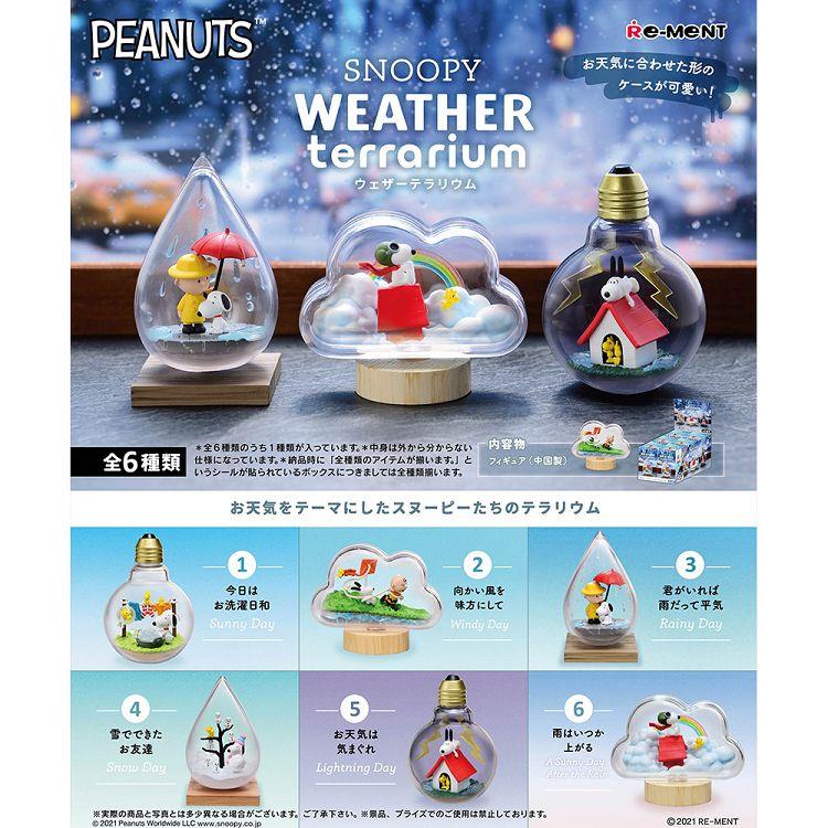 【RE-MENT】SNOOPY系列 史努比 瓶中世界 WEATHER Terrarium(單入/隨機)