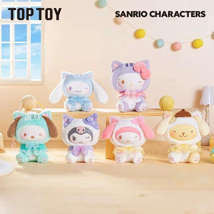 TOPTOY 三麗鷗家族逗逗小貓系列搪膠絨毛盲盒 _單入隨機款