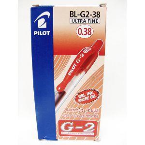 PILOT百樂 盒裝（R）G－2中性筆0.38 紅