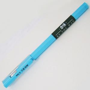 英士J-404極細六角桿0.5中性筆-藍