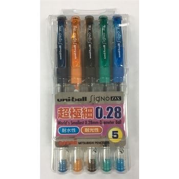 UNI三菱 超極細鋼珠筆0.28-5C(B) UM-151