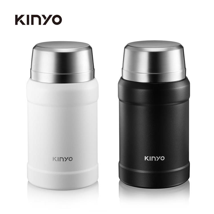 【KINYO】KIM-48W 316不鏽鋼真空燜燒罐(800ML)-白