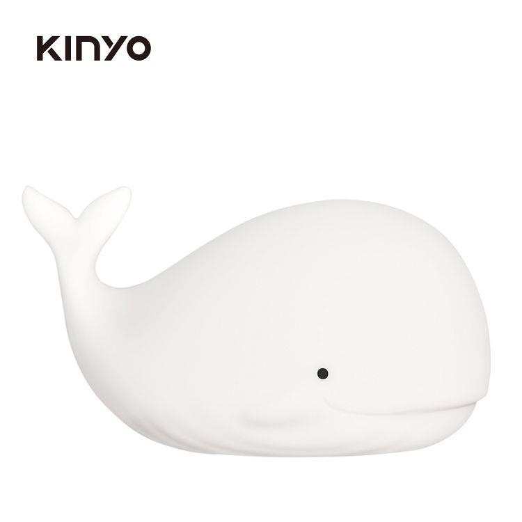 【 KINYO 】LED-6539 多彩俏皮鯨魚氣氛燈