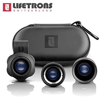 Lifetrons 3IN1 多功能手機鏡頭組（ 微鏡＋廣角＋魚眼 ）